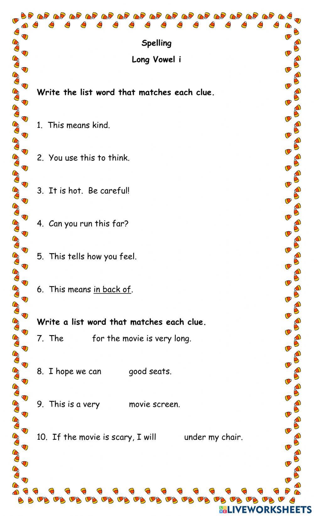 Long Vowel i