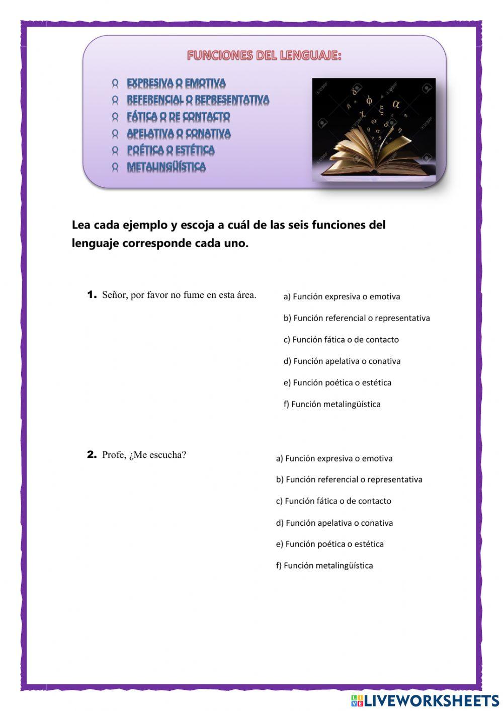 Funciones del lenguaje