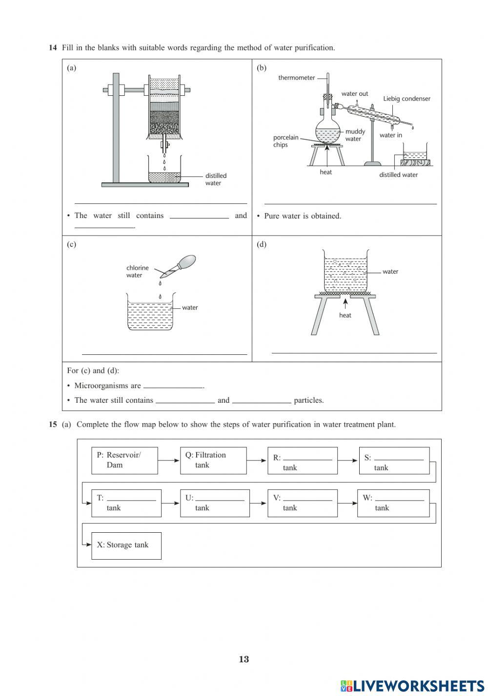 Science form 2 chapter 5 | LiveWorksheets | 1630073