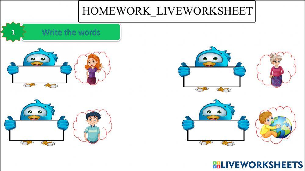 Unit 11-This is my family-Lesson 1-homework