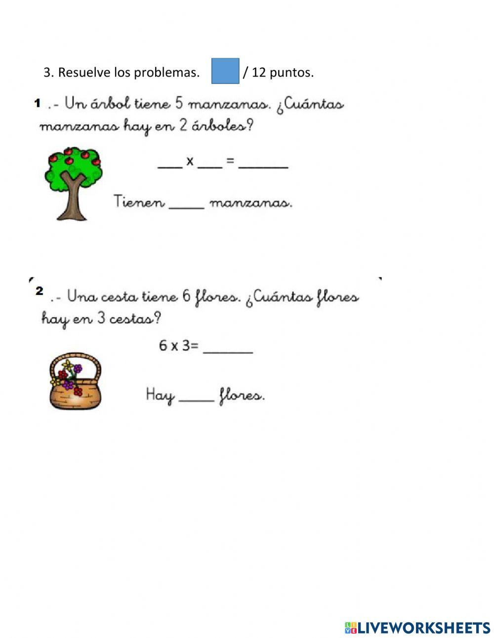 Evaluación multiplicación