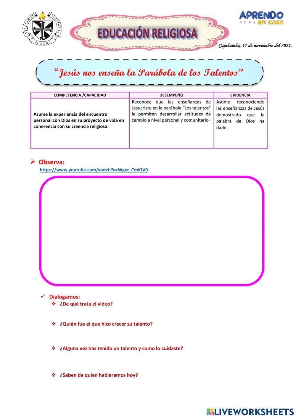 Parabola de los talentos