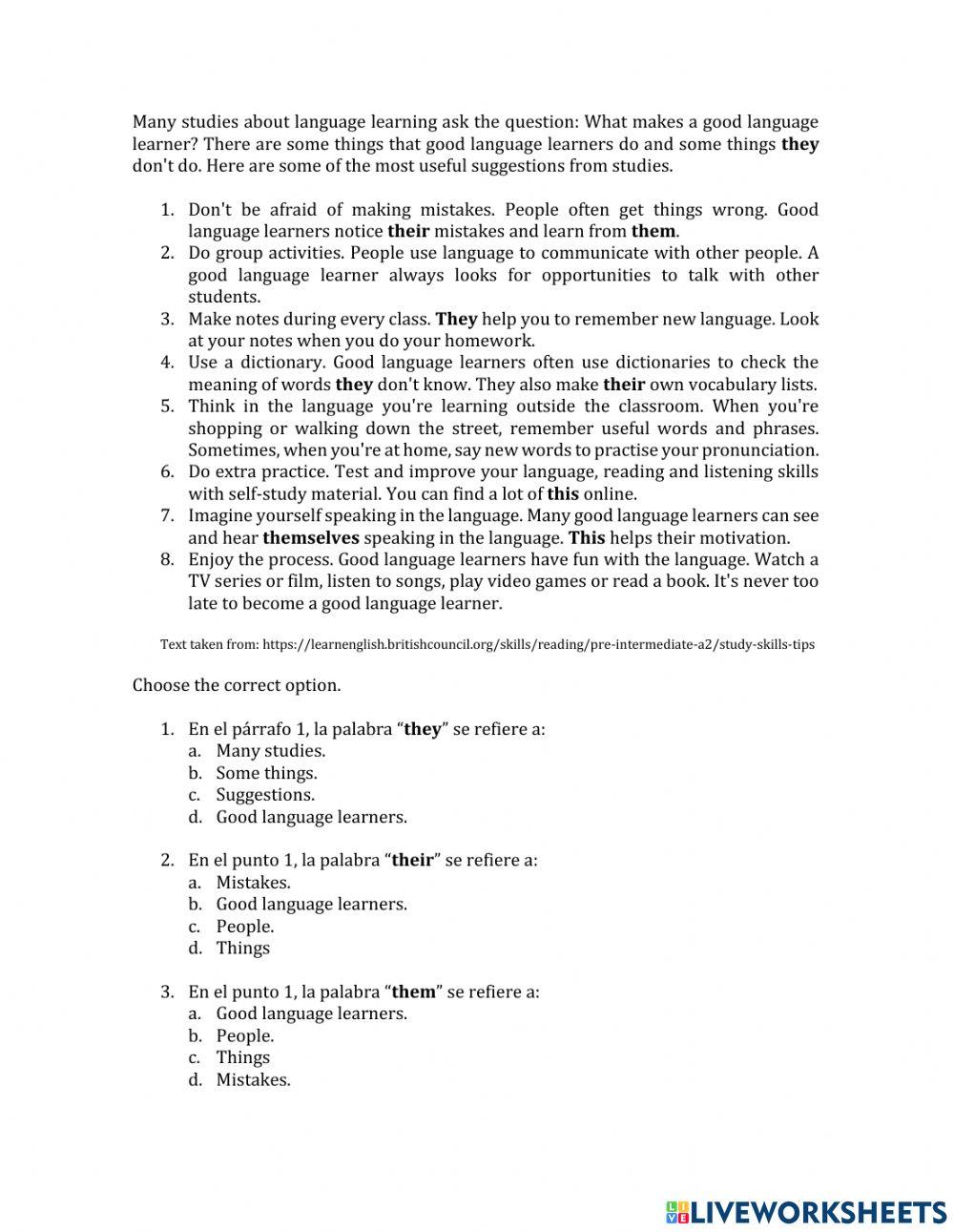 Good Learners Referencing