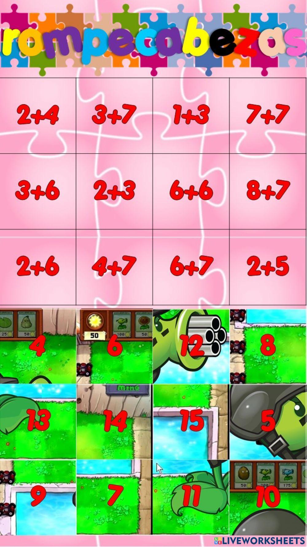 Rompecabezas de sumas