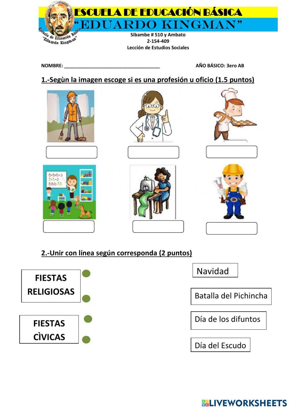 Lección de Estudios Sociales