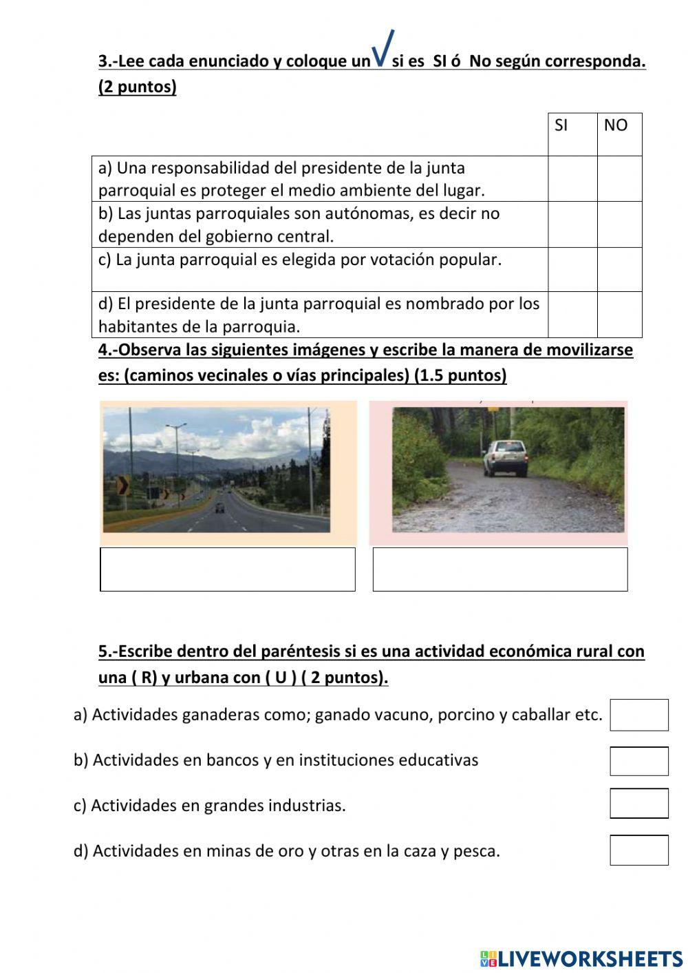 Lección de Estudios Sociales