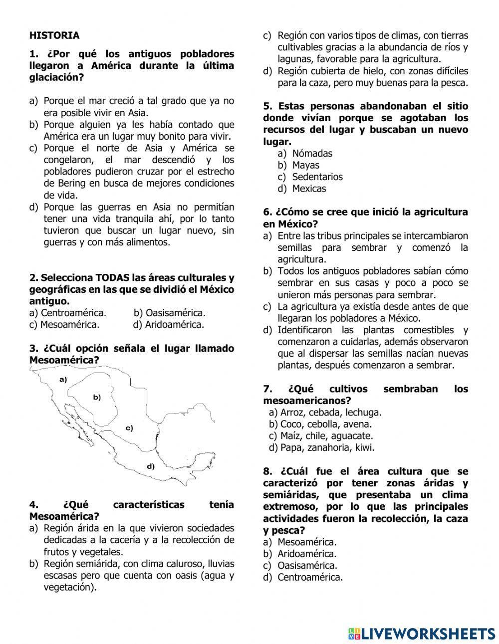 Examen historia inam 1 trimestre