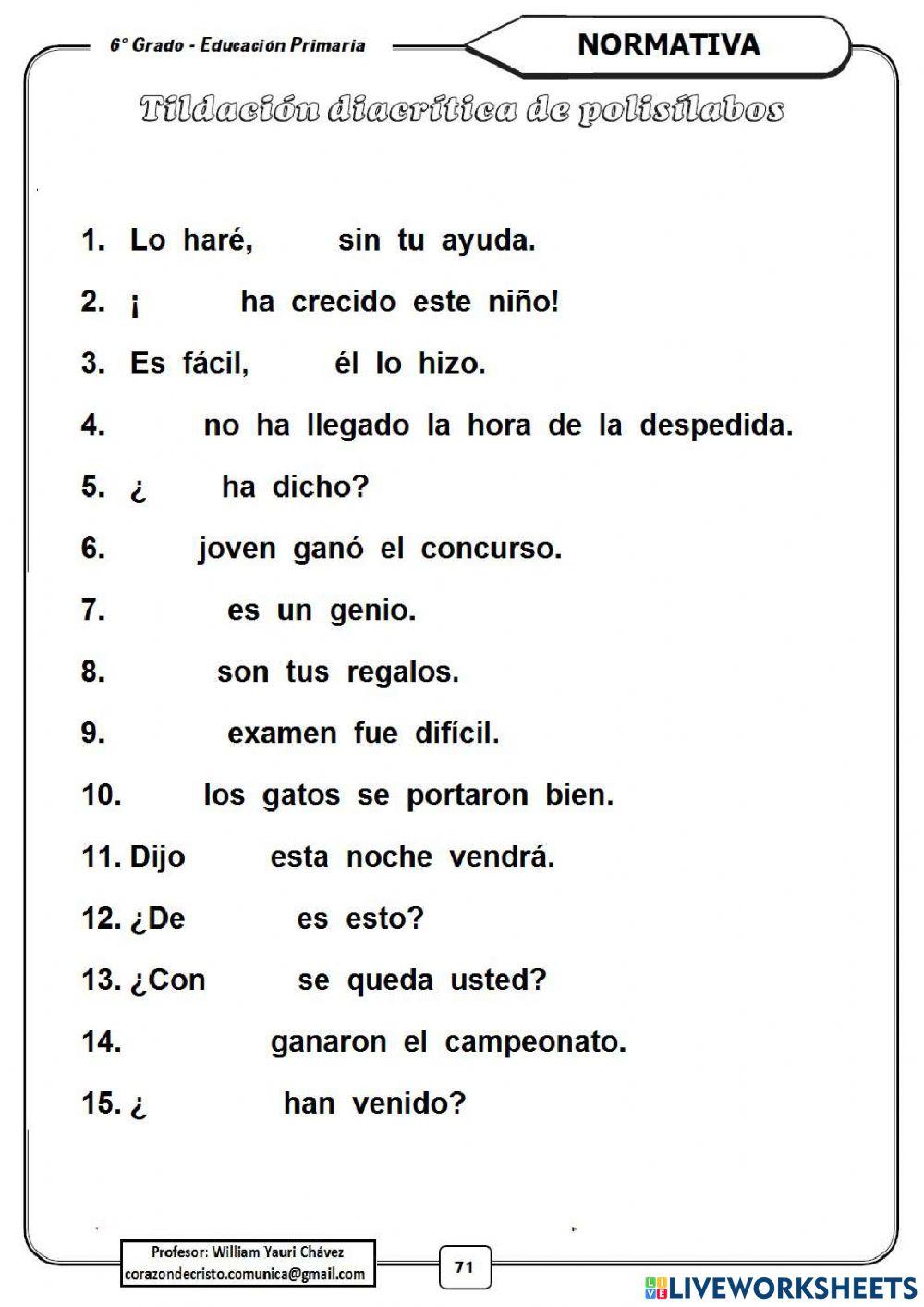 Tildación diacrítica