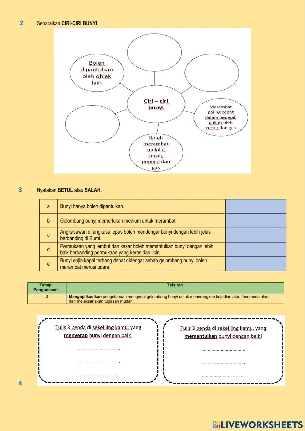 Sains Tingkatan 2 Bab 10.1 Ciri-ciri Gelombang Bunyi