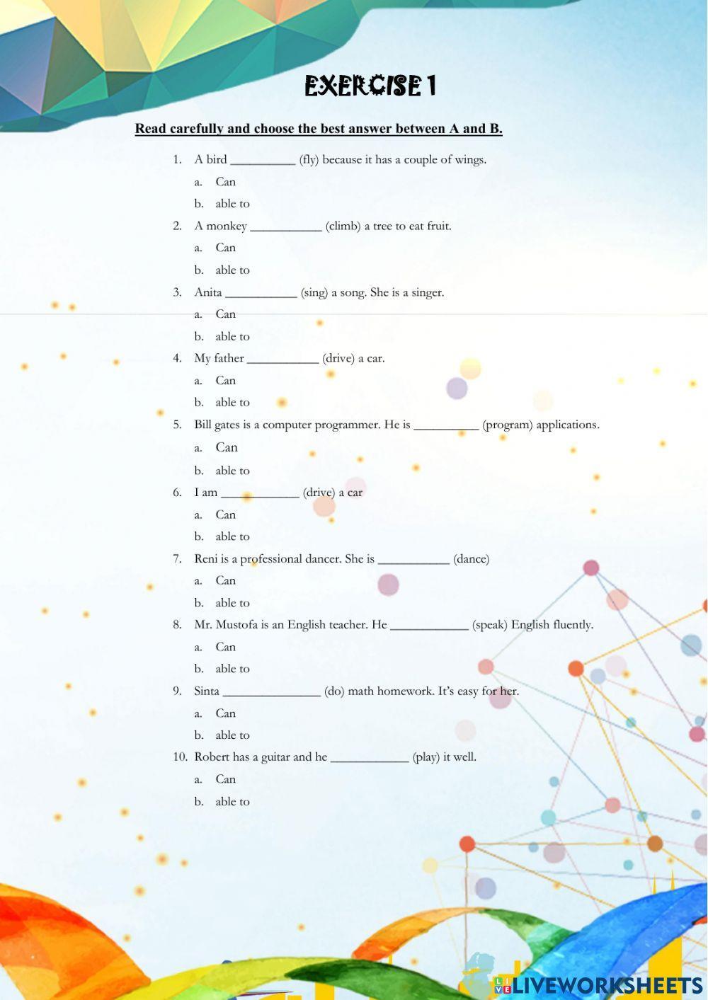 Asking and stating ability