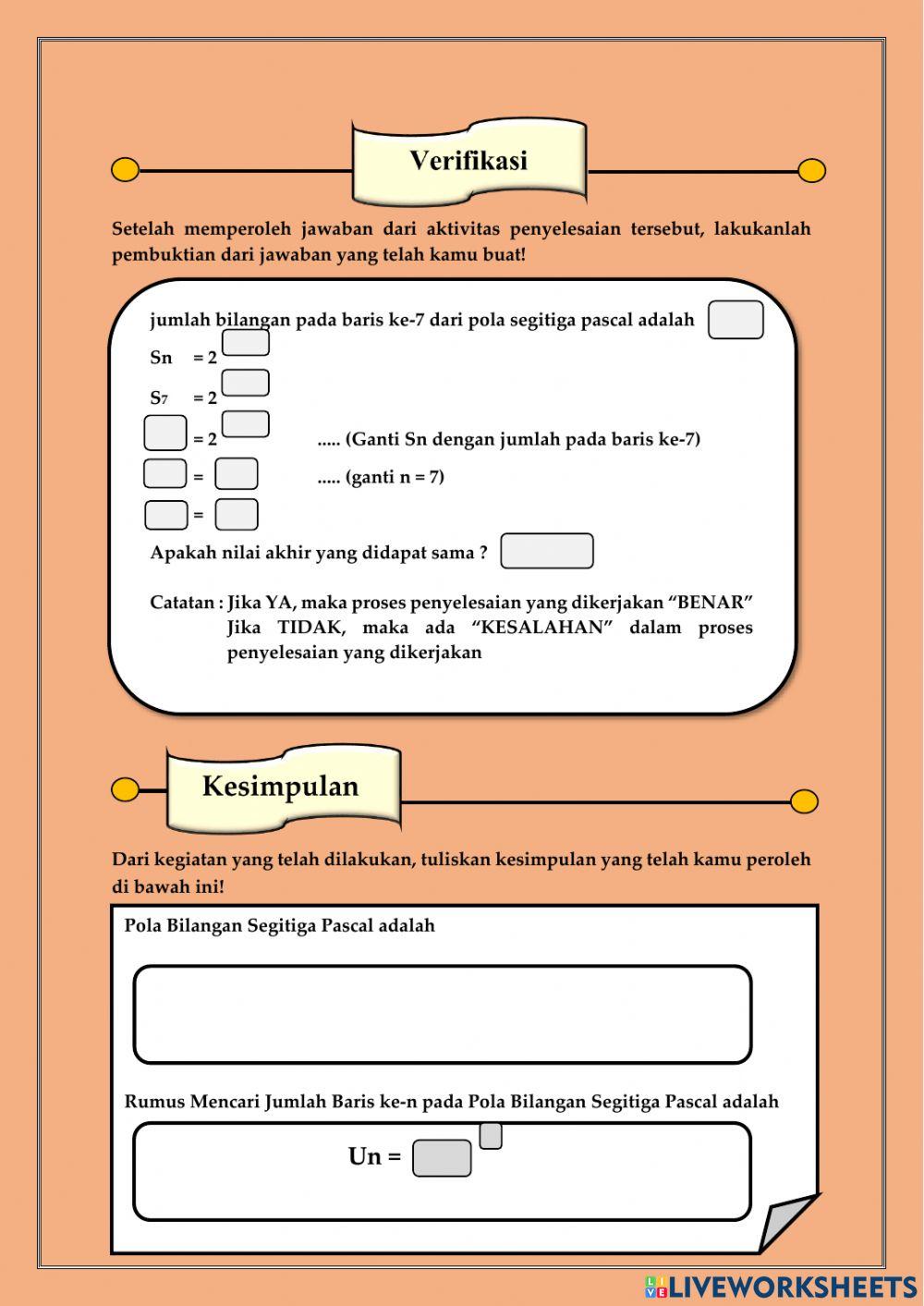 Pola Bilangan Segitiga Pascal