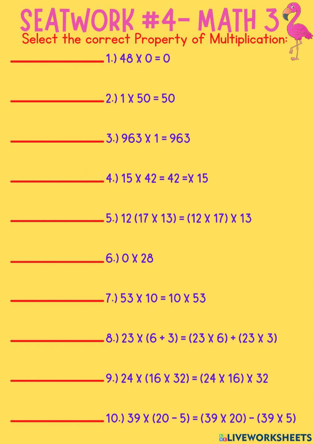 Properties of Multiplication