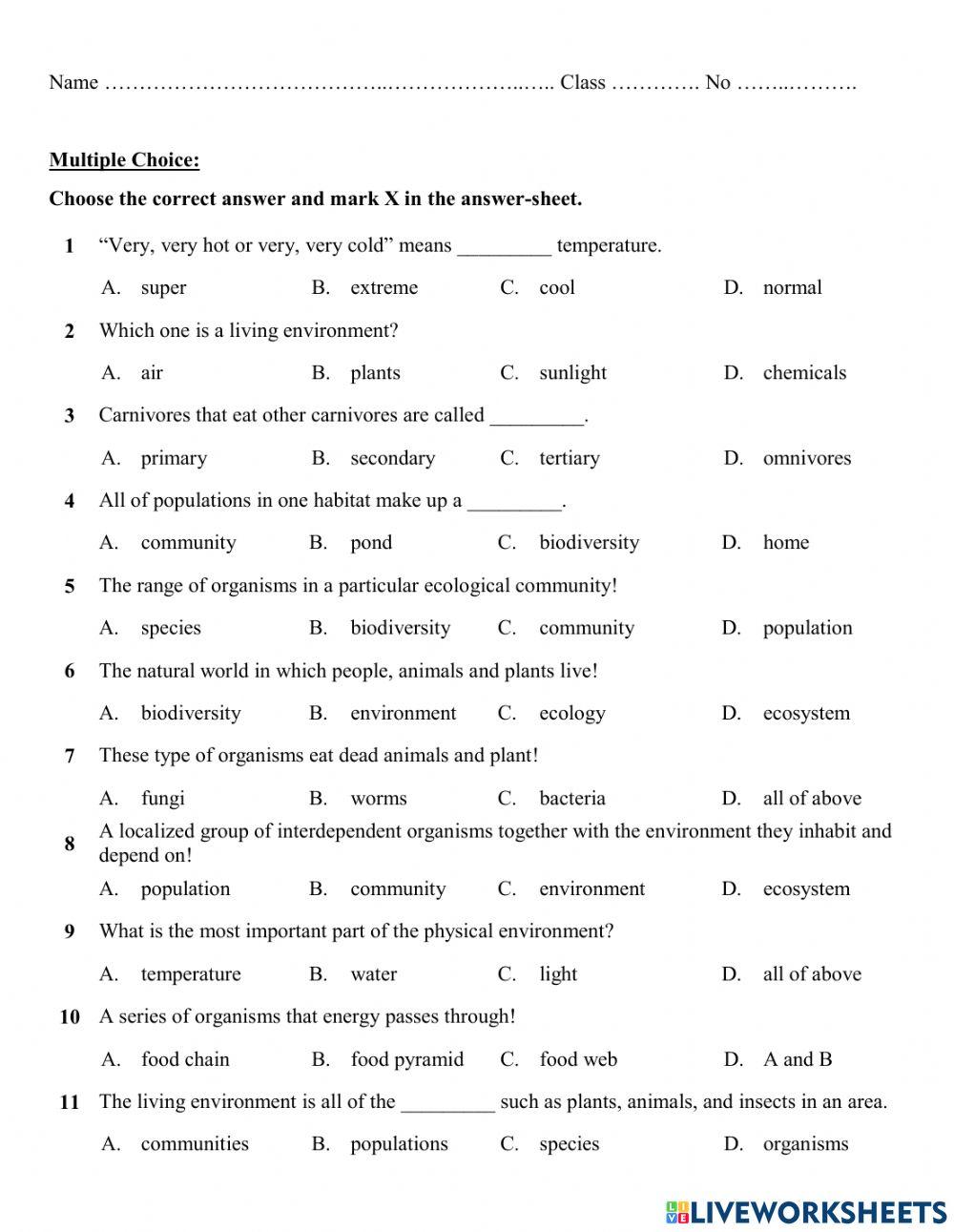 1631371 Wroksheet Mohsenabdi LiveWorksheets
