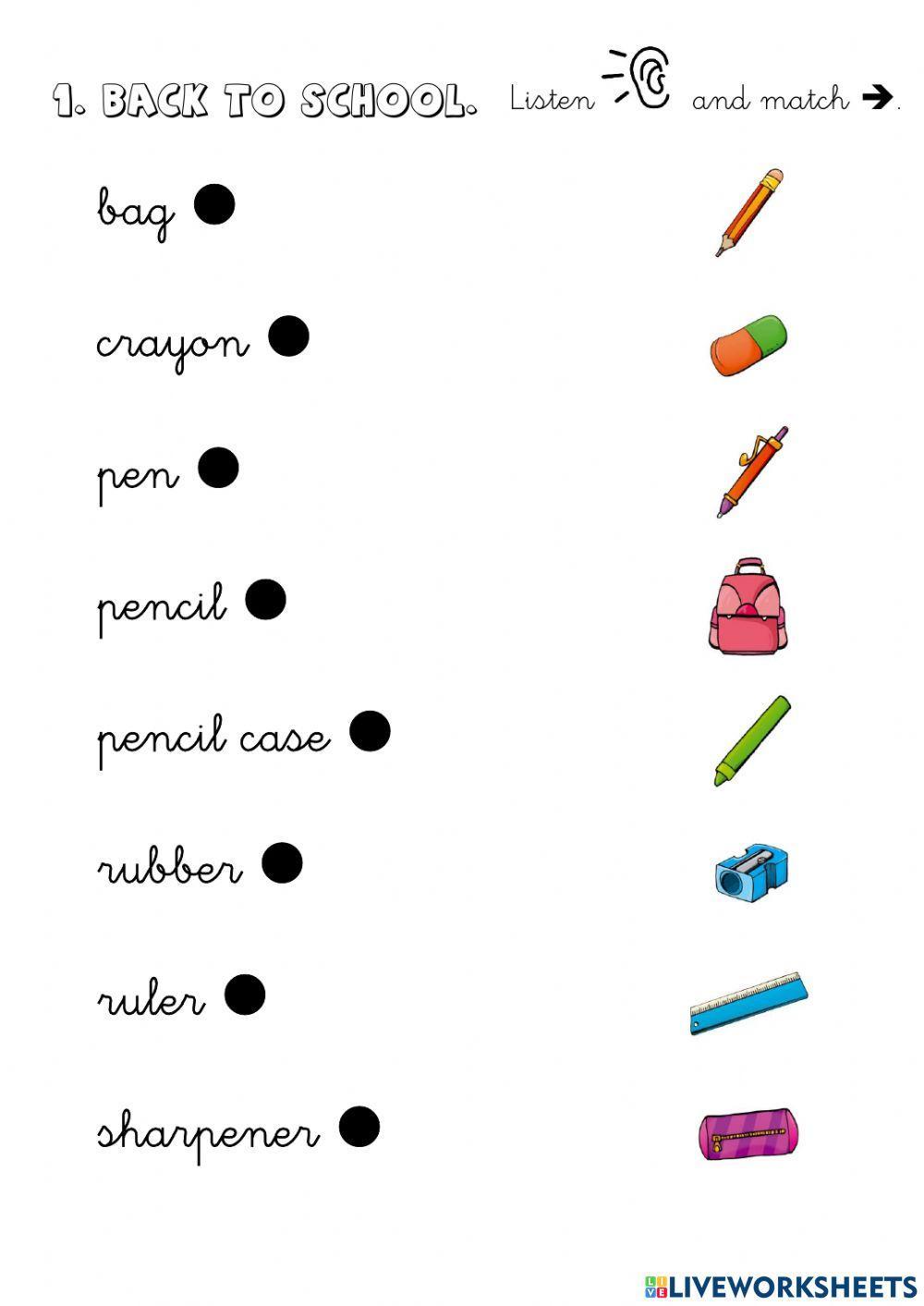 Tiger 1. Listen and match.