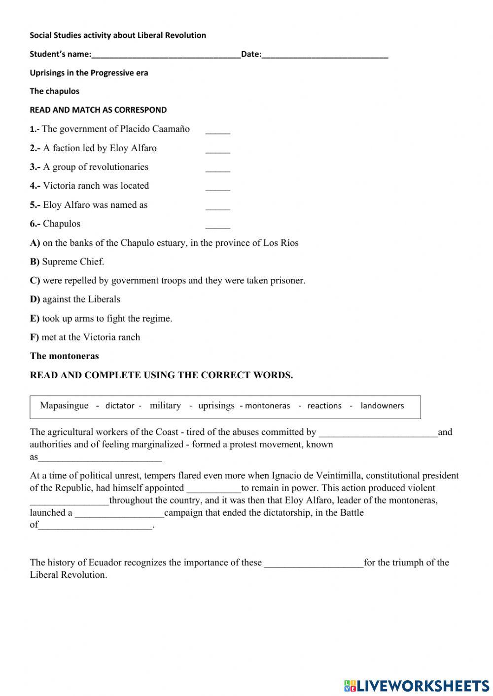 Ecuador: from liberalism to crisis