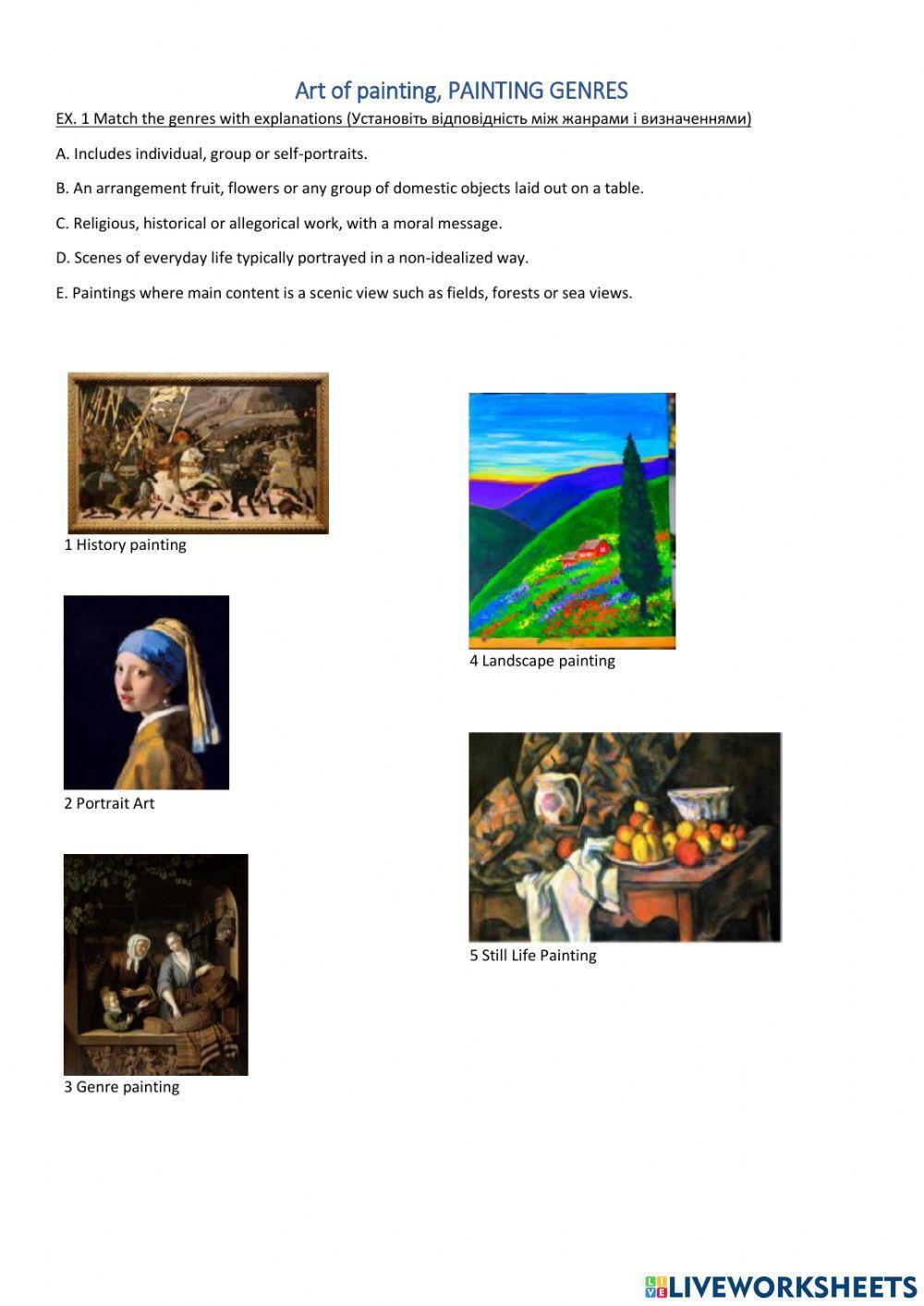 Genres of painting