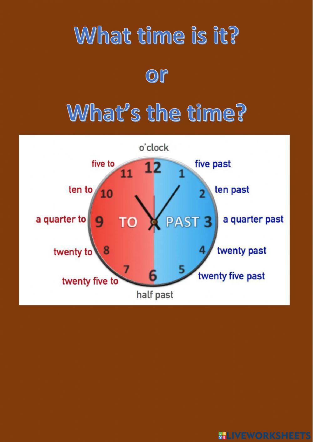 Portada What is the time? Portada What is the time?