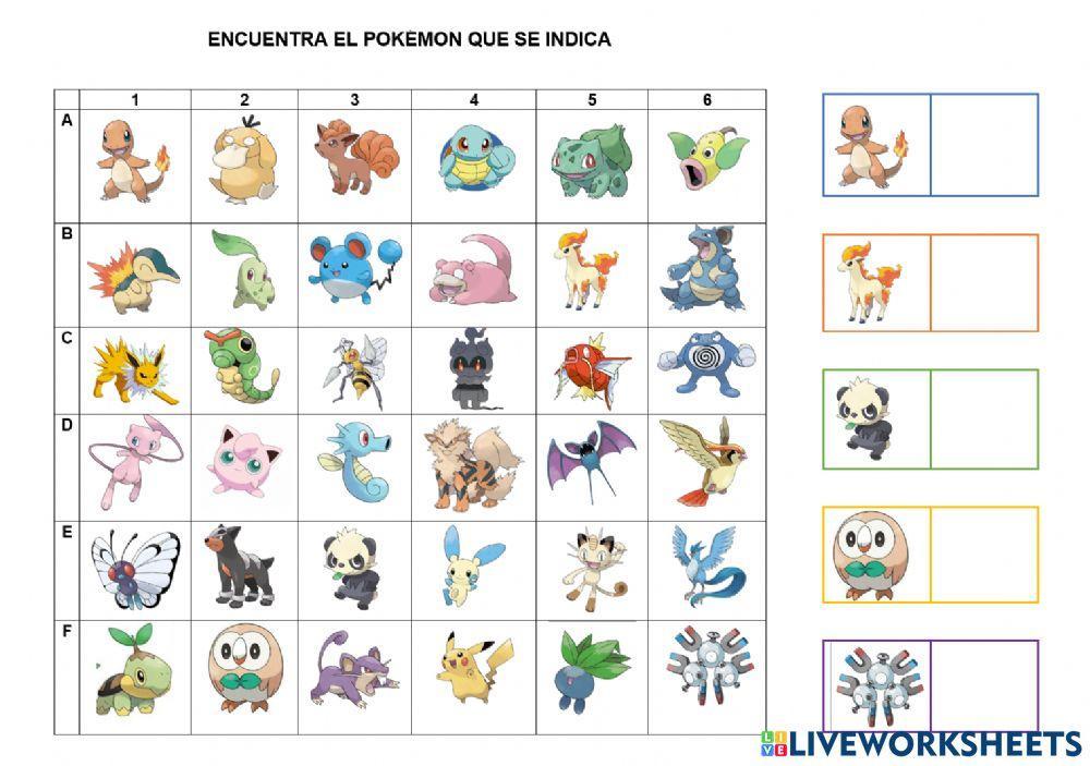 Coordenadas Pokémon