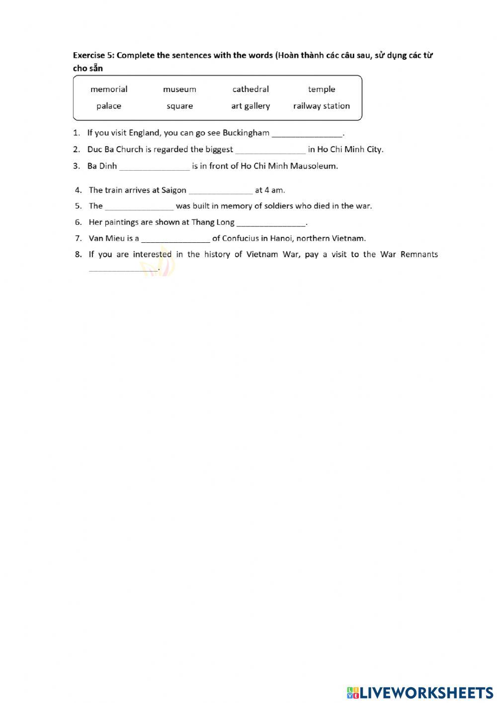 Grade 6 - Unit 4 - Ex.5