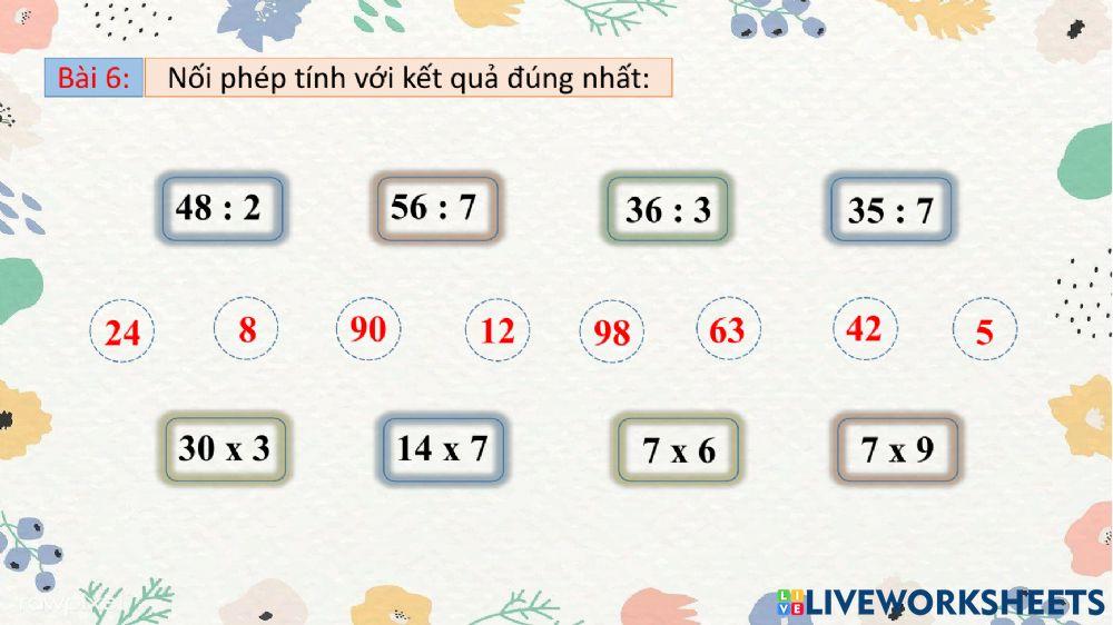 Phiếu ôn tập tuần 8