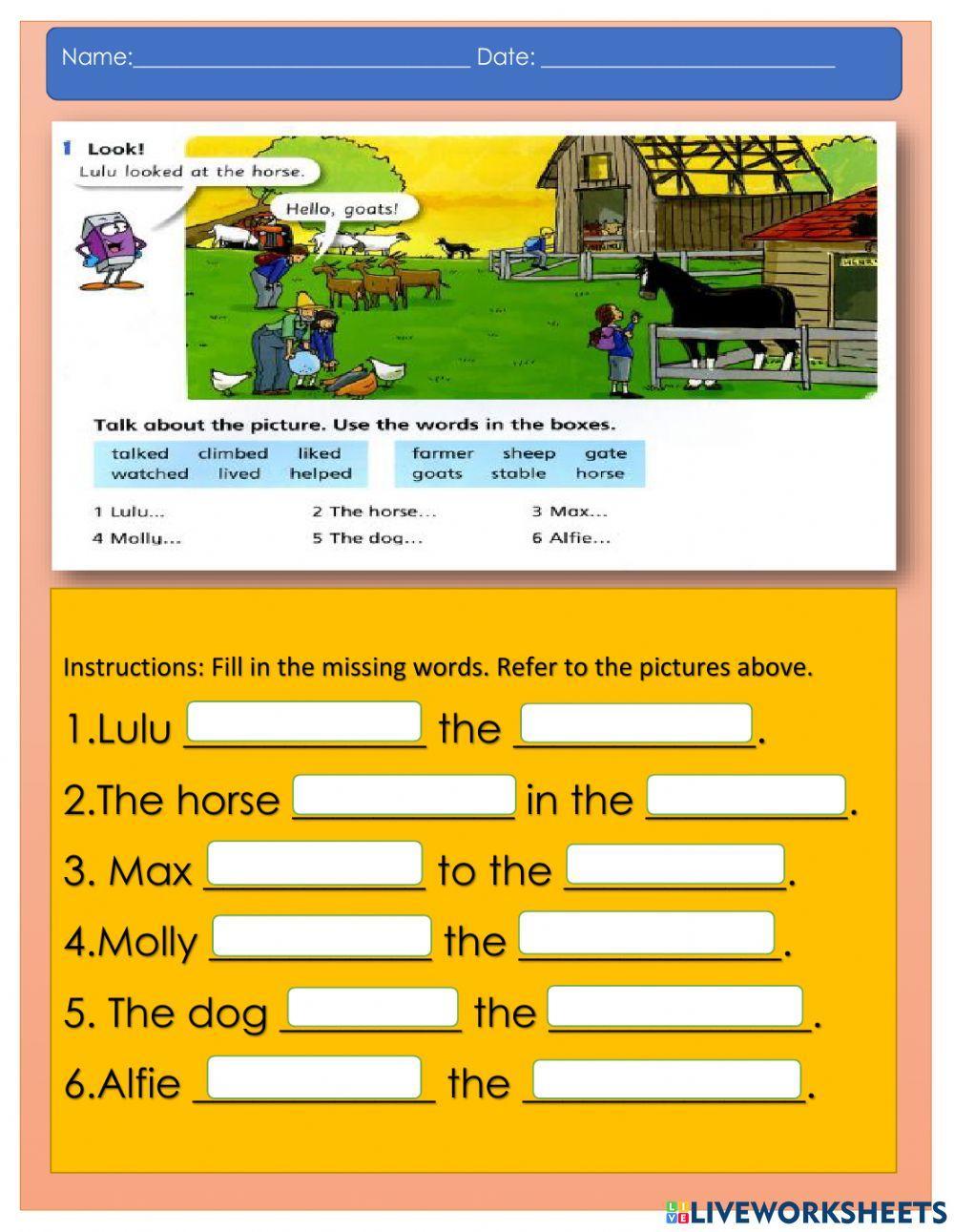 Past Simple Regular verbs