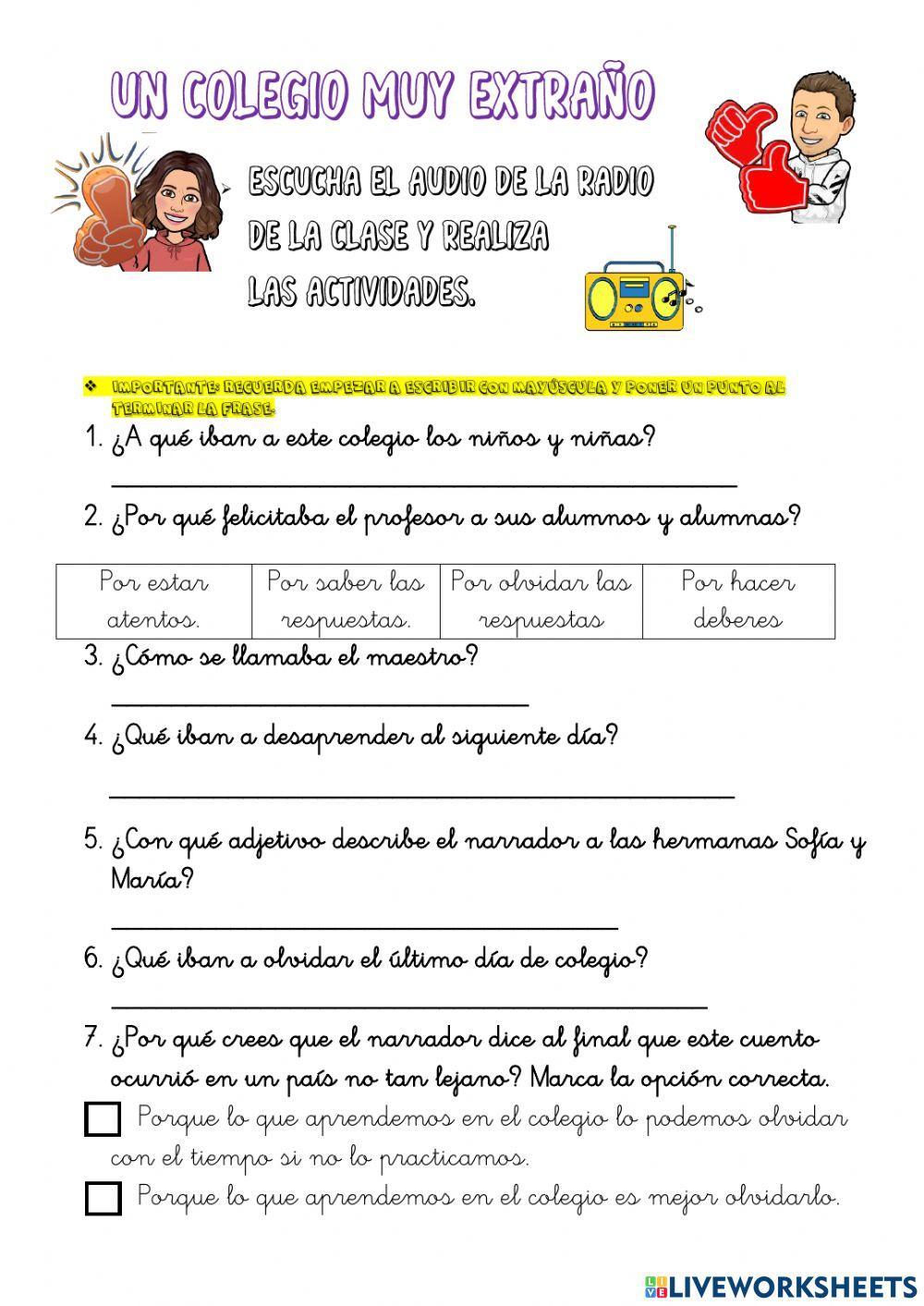 Un colegio muy extraño