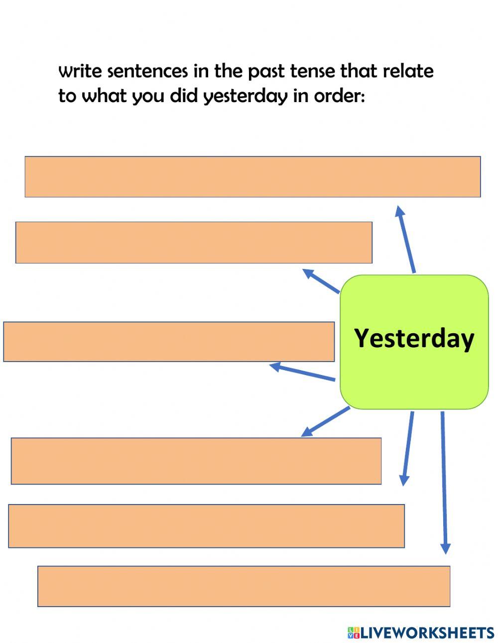 Past Tense Sentences