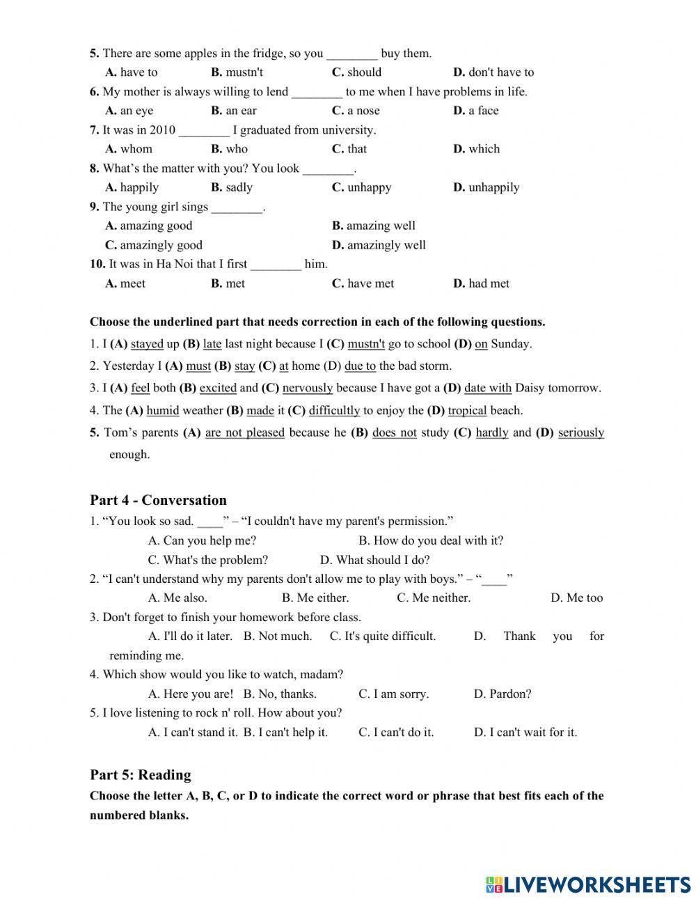 English 11 - Review for 1st Midterm Test