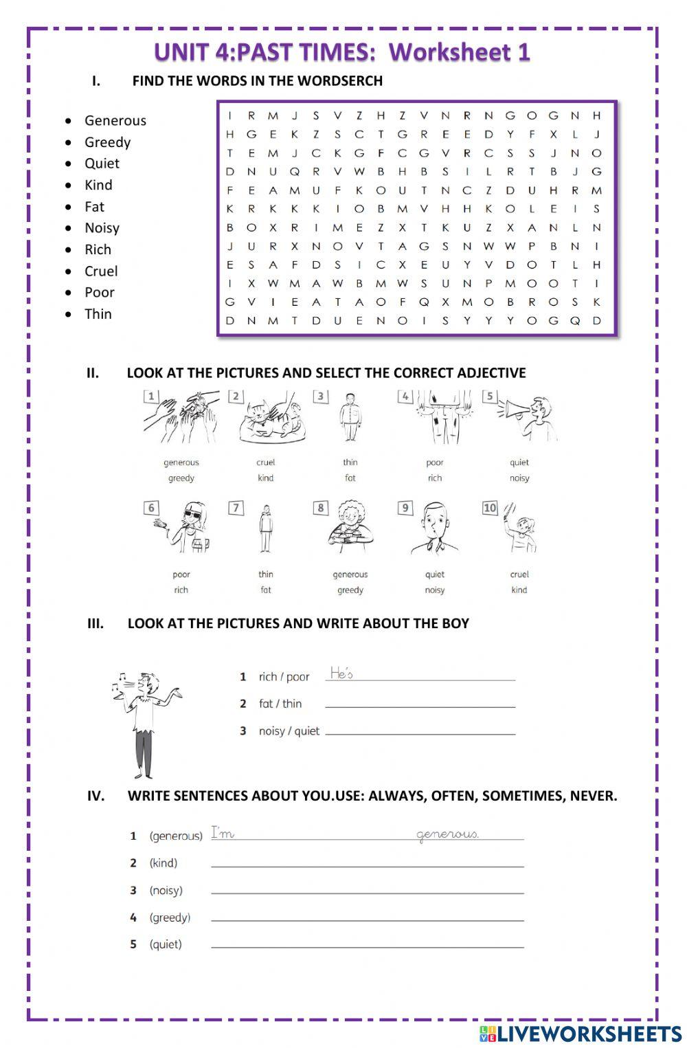 6th grade unit 4 wsh 1