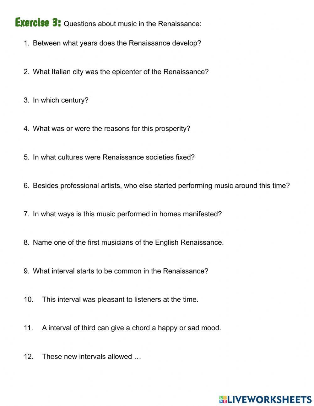 Music in the Renaissance