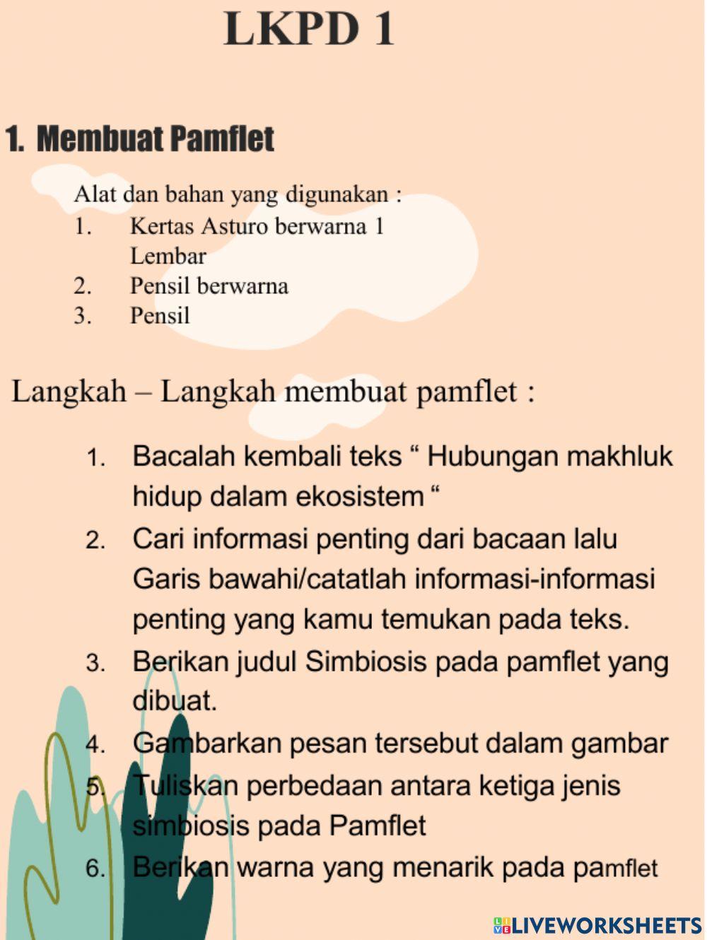 LKPD kelas 5 ekosistem (Simbiosis)