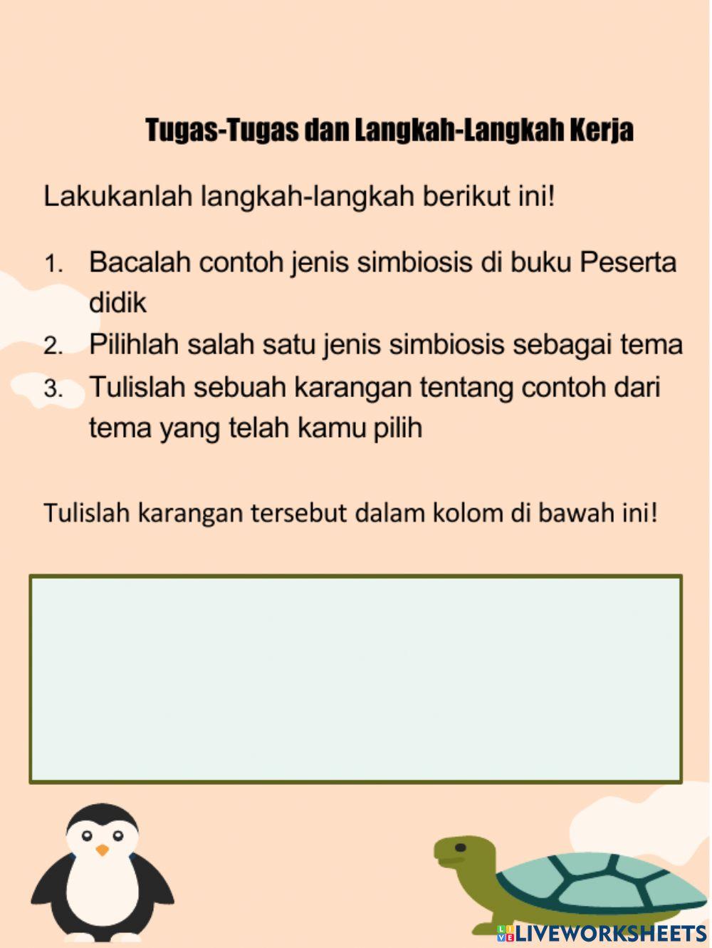 LKPD kelas 5 ekosistem (Simbiosis)