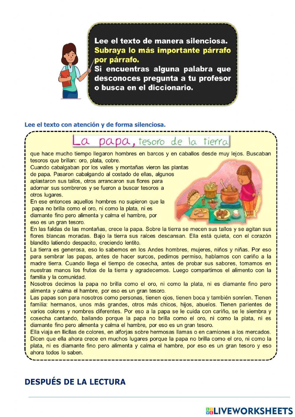 La papa el tesoro de la tierra