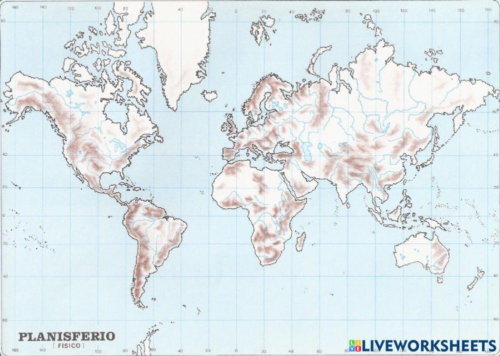 Mapa fisico del mundo