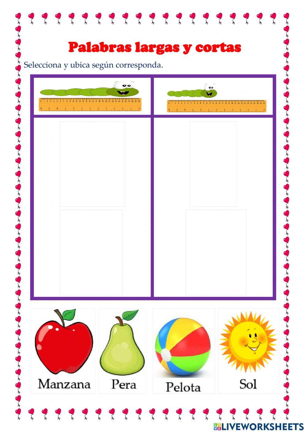 Palabras largas y cortas