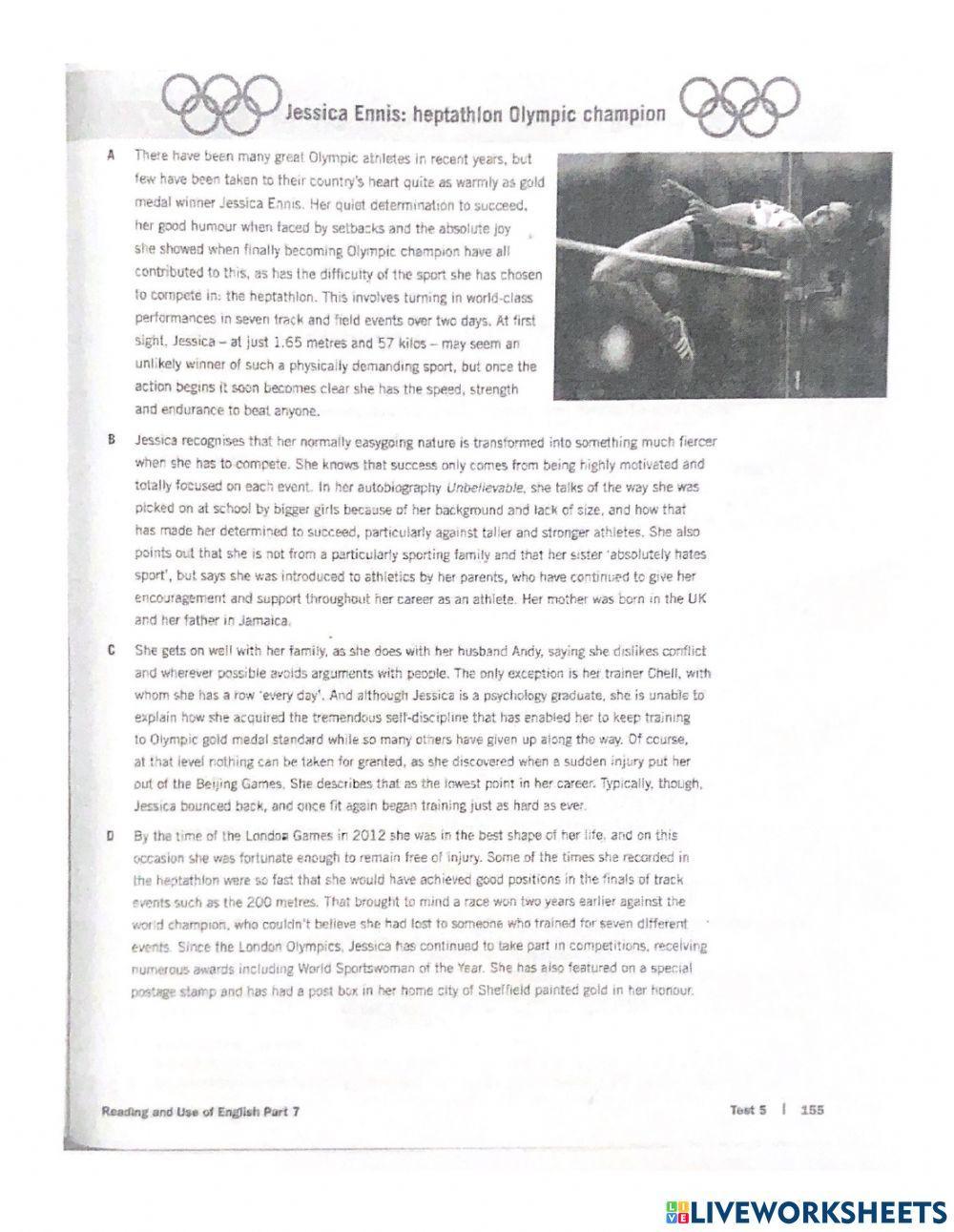 Test 5 page 103 parts 5 6 and 7