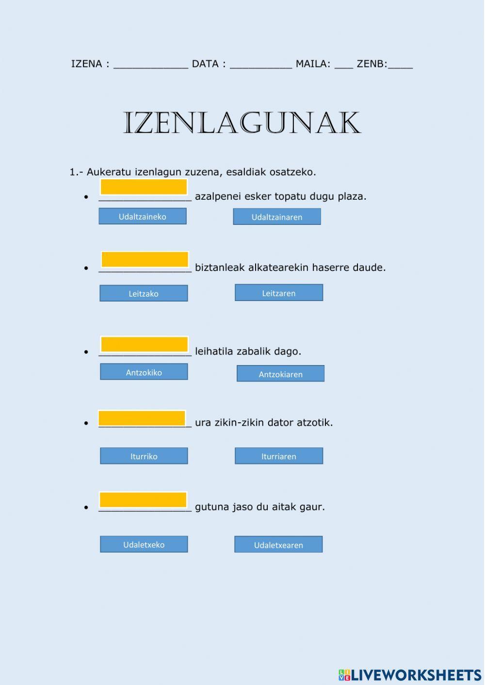 Izenlagunak