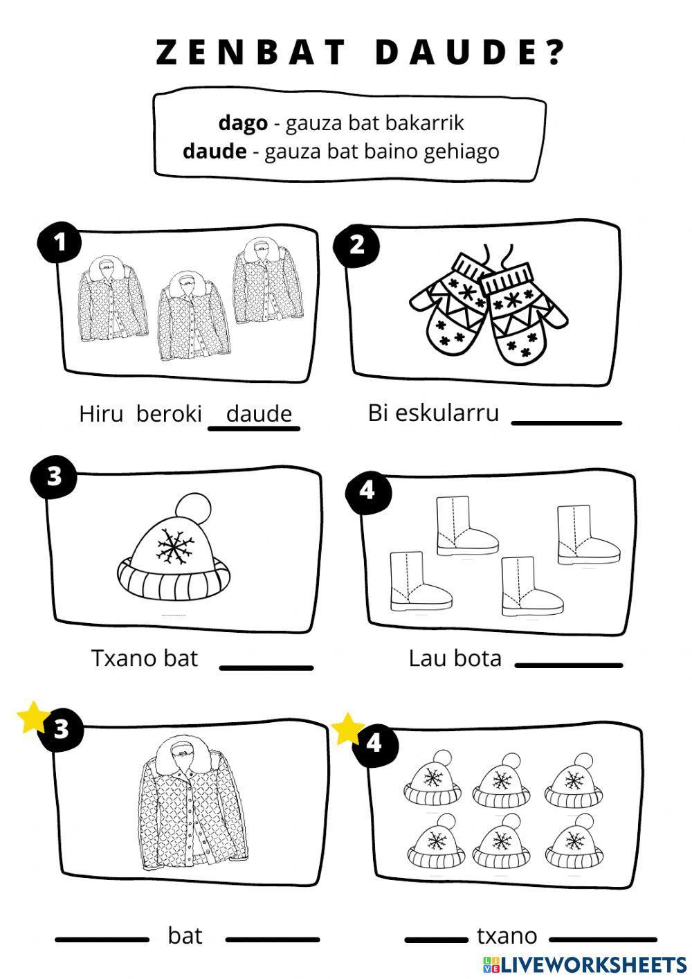 Egon aditza (dago-daude)