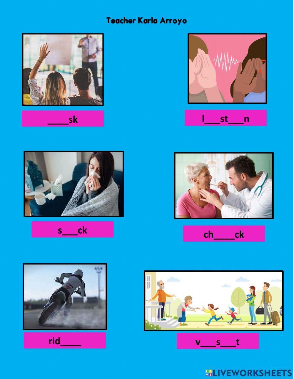 Unit 6voc. (unscramble)