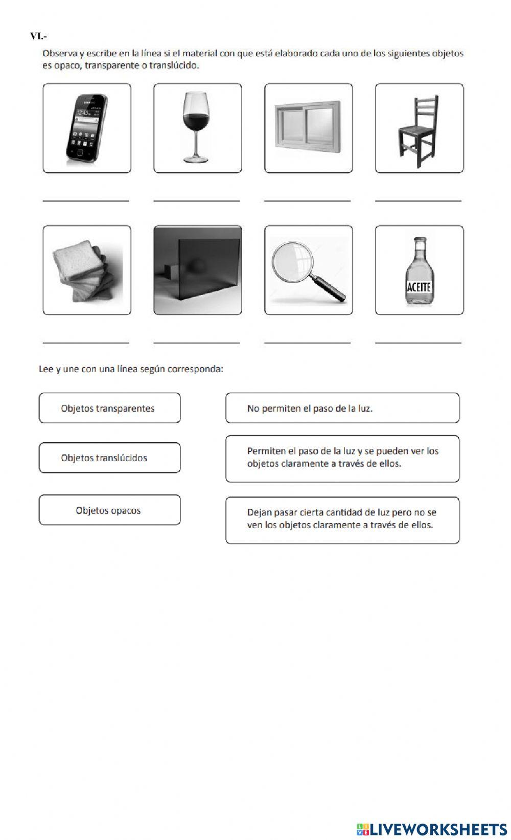 PRUEBA DE CIENCIAS LUZ Y SONIDO