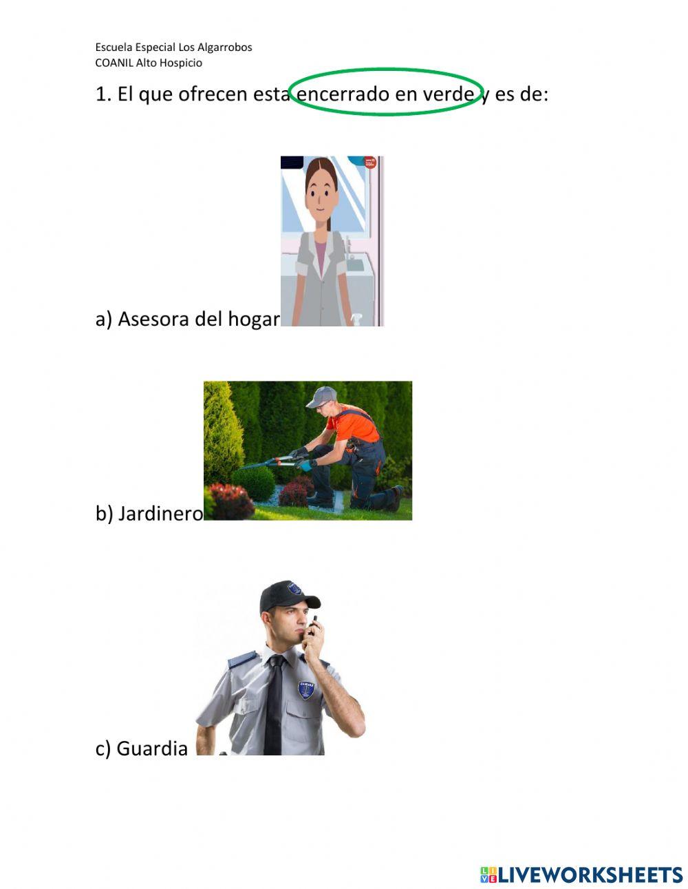 Aviso trabajo