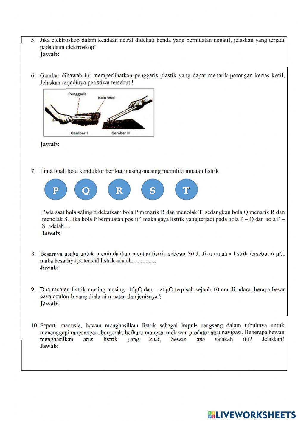 Penilaian harian 4-listrik statis