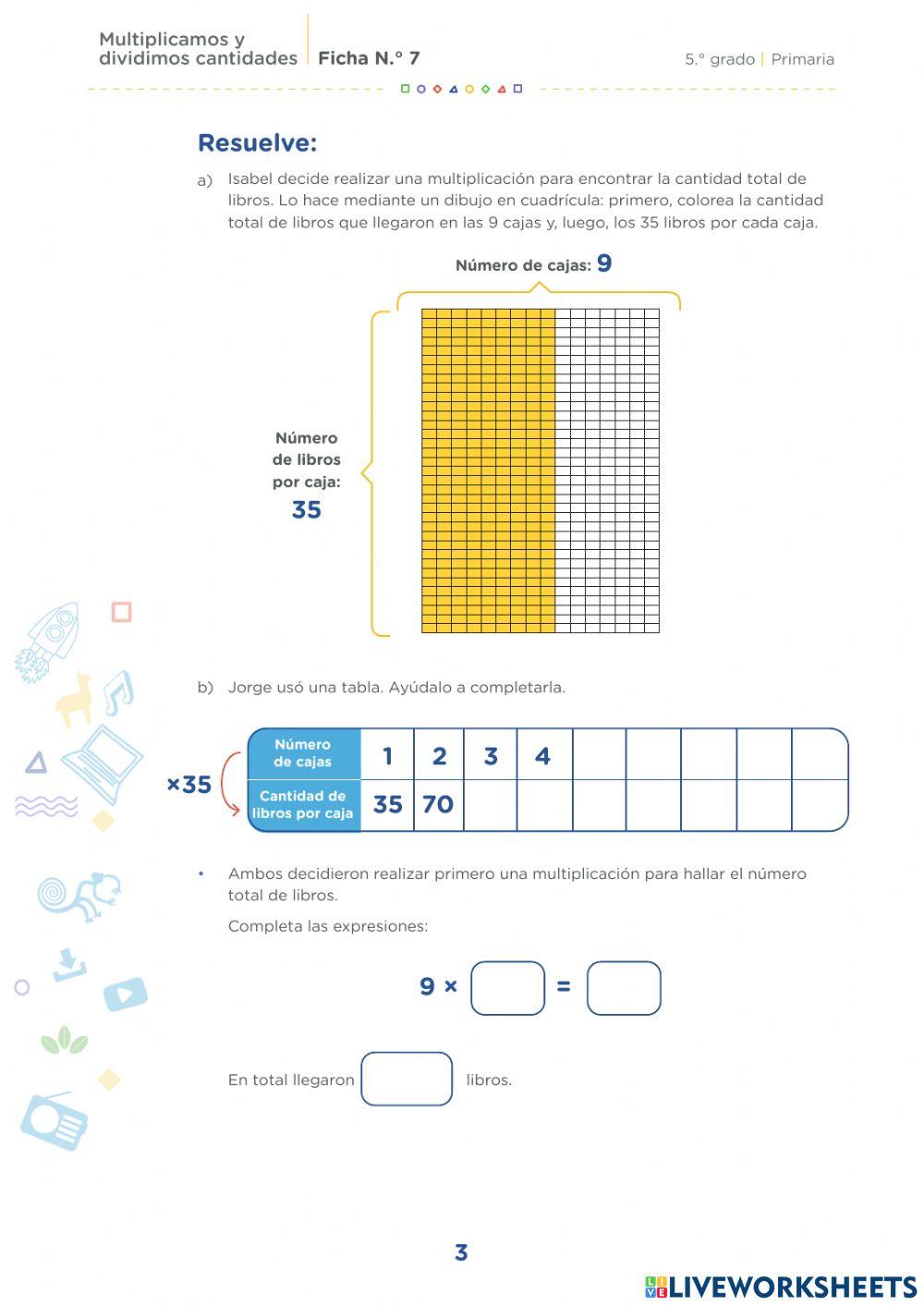 Multiplicamos y dividimos cantidades