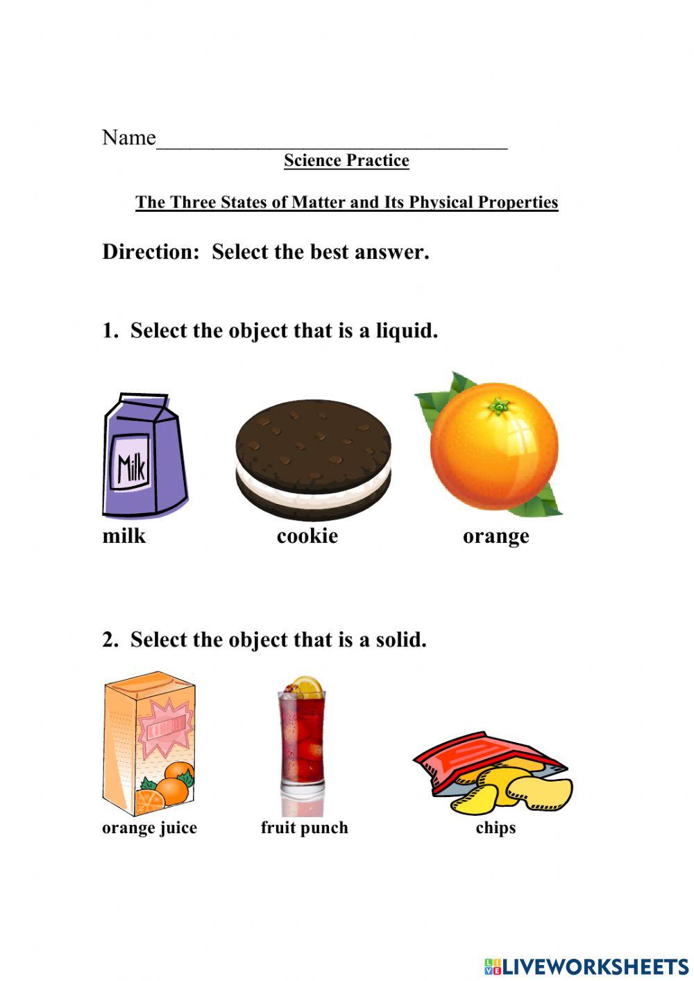 What Are Physical Properties Of Matter? Worksheet Live, 51 OFF