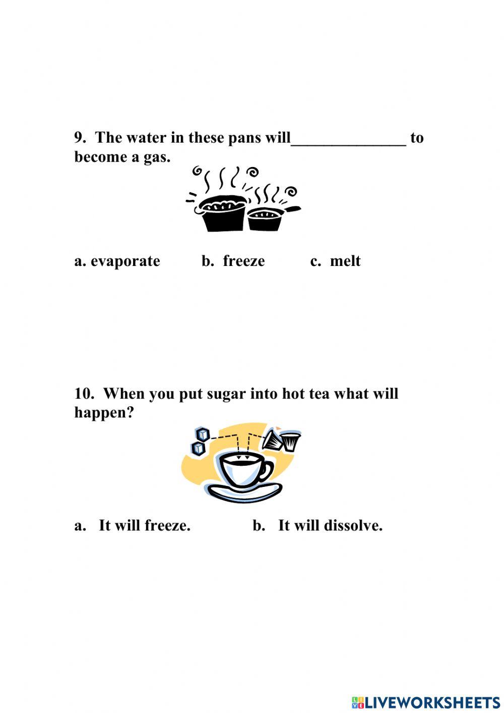 Matter and Physical properties