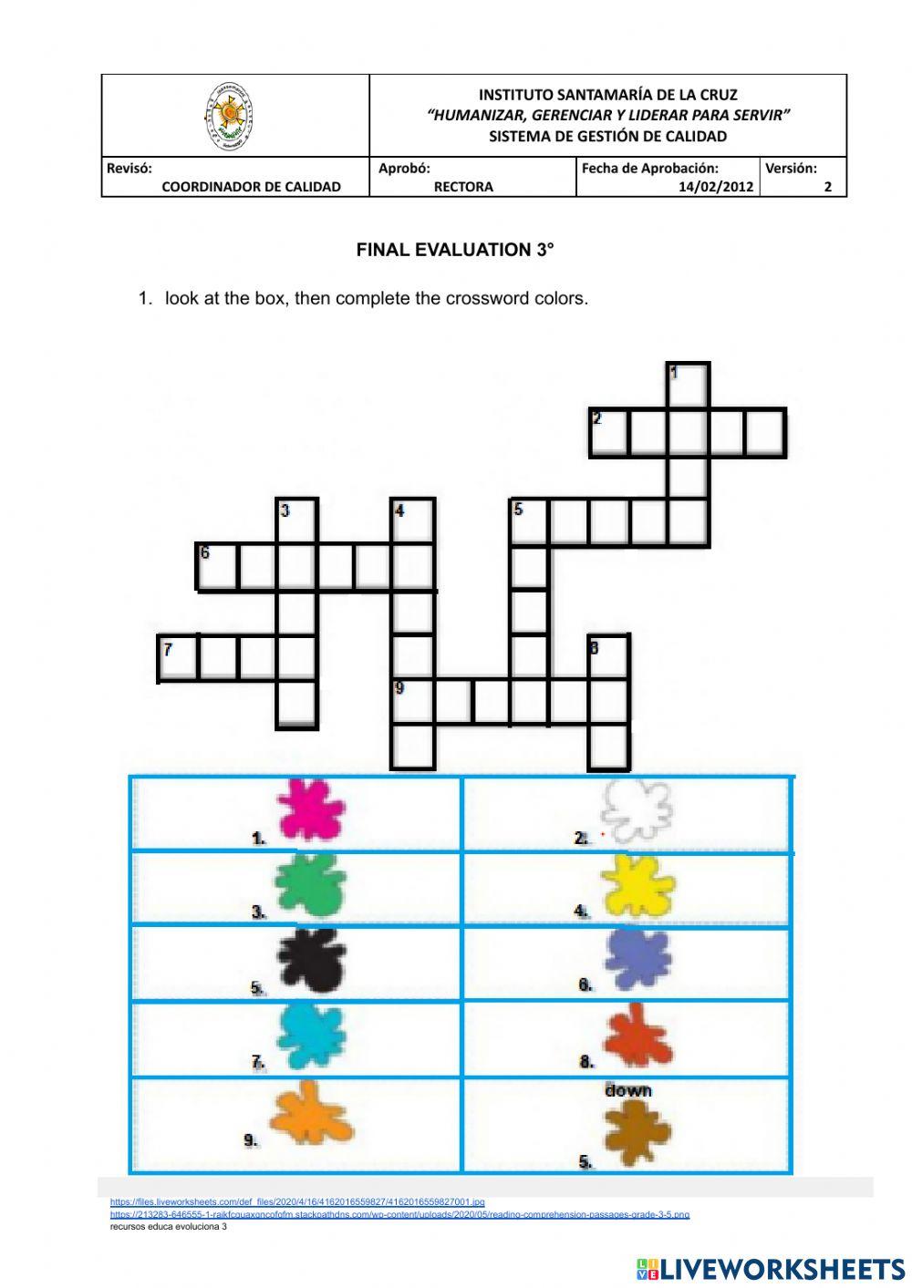 final evaluation 3° 2021