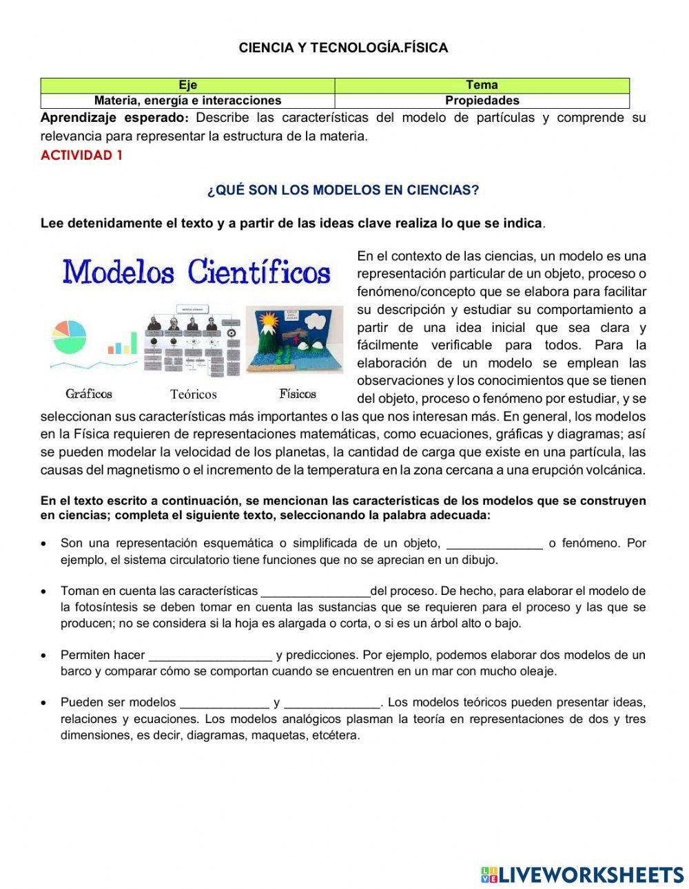 ¿Qué son los modelos en la ciencia?