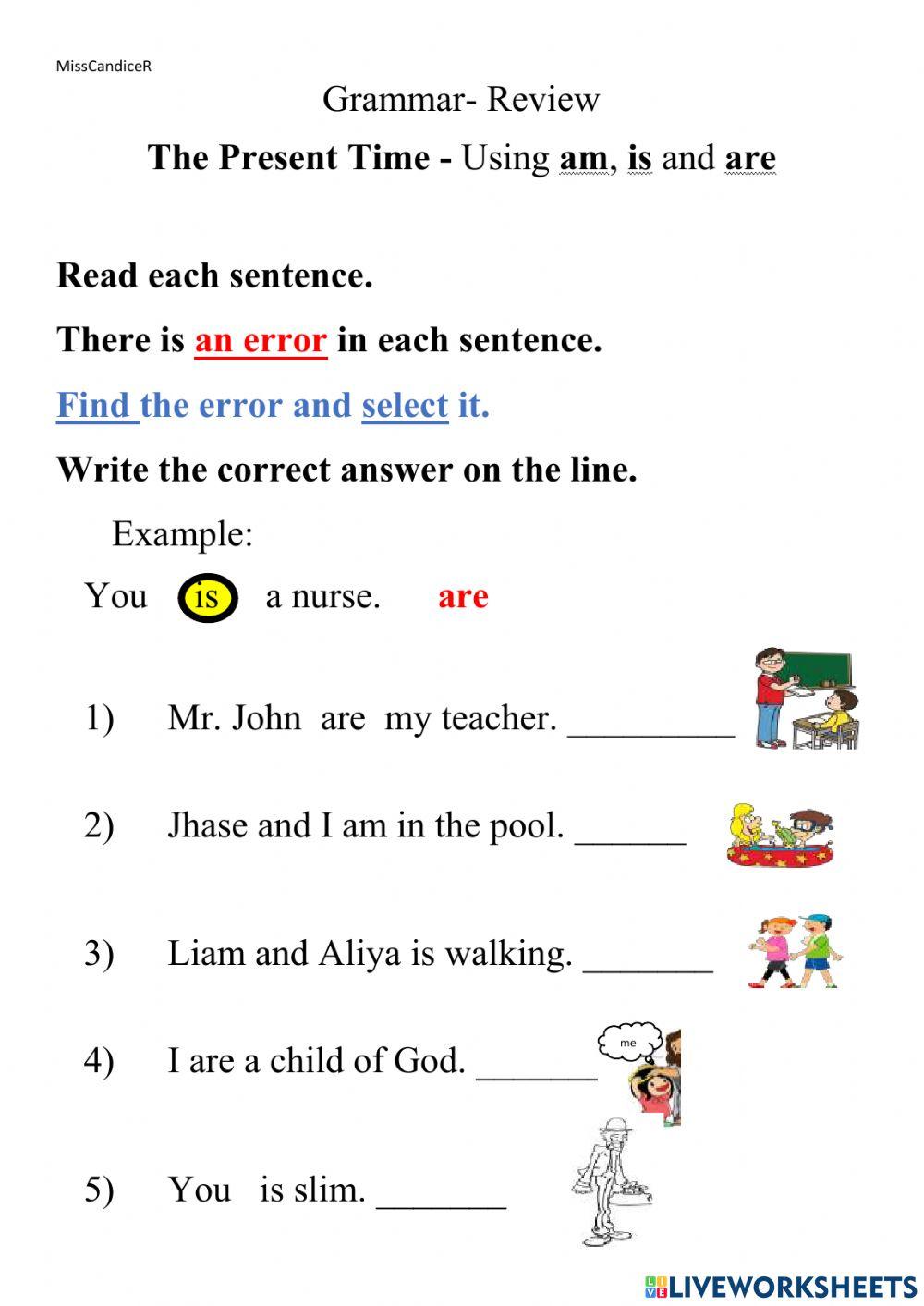 The Present Tense of the verb to be The Present Tense of the verb to be
