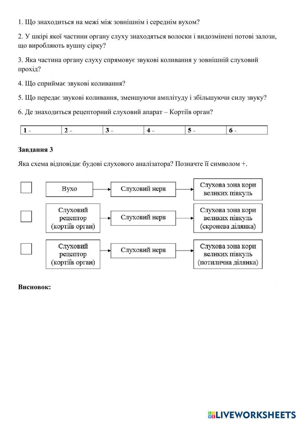 Орган слуху.