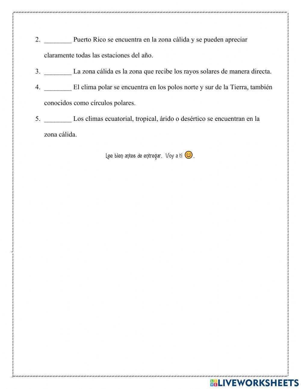 El clima de las Américas